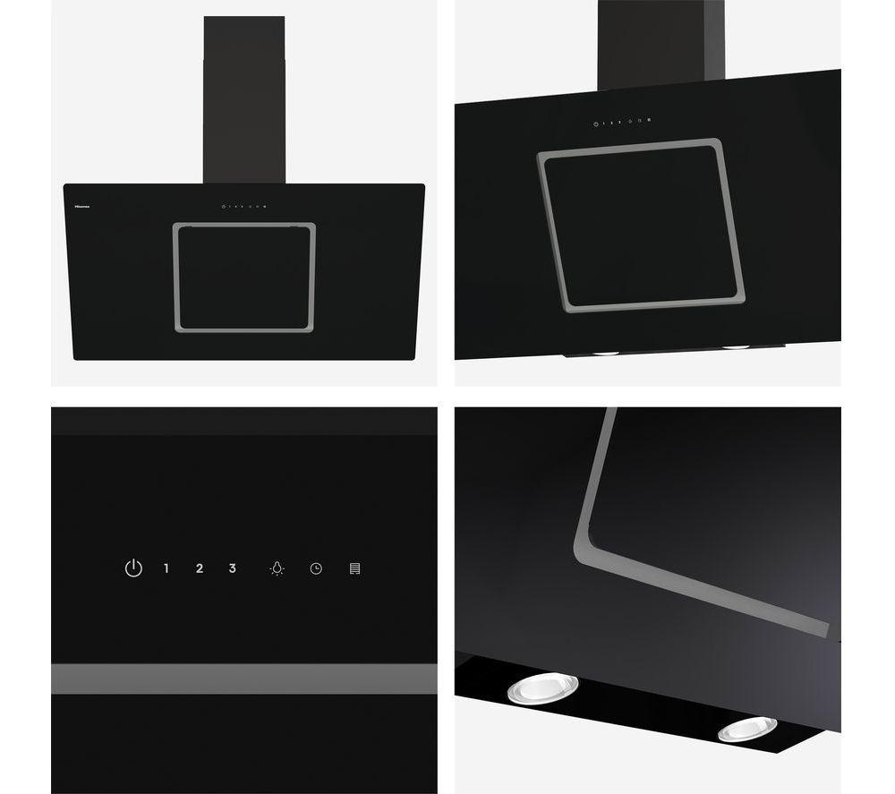 HISENSE CH10IN14BBUK Chimney Cooker Hood - Jet Black image number 16 of 18