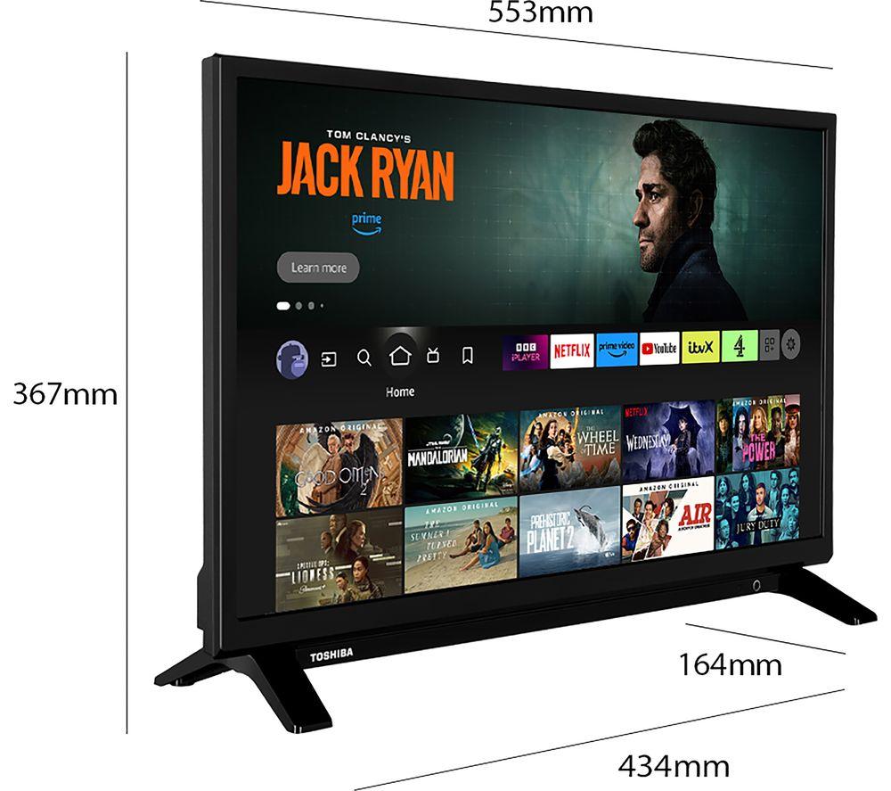 TOSHIBA Fire TV 24WF2F53DB 24" Smart HD Ready HDR LED TV with Amazon Alexa