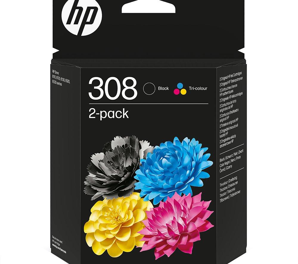 HP 308 Original Combo Black/Tri-colour Ink Cartridge