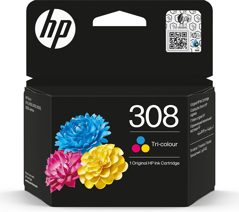 HP 308 Original Tri-colour Ink Cartridge