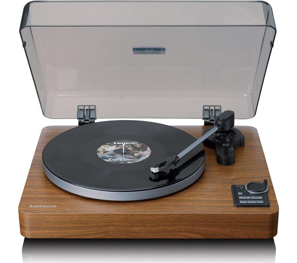 Lenco Lbta-165 Fully Automatic Belt Drive Bluetooth Turntable - Wood, Brown