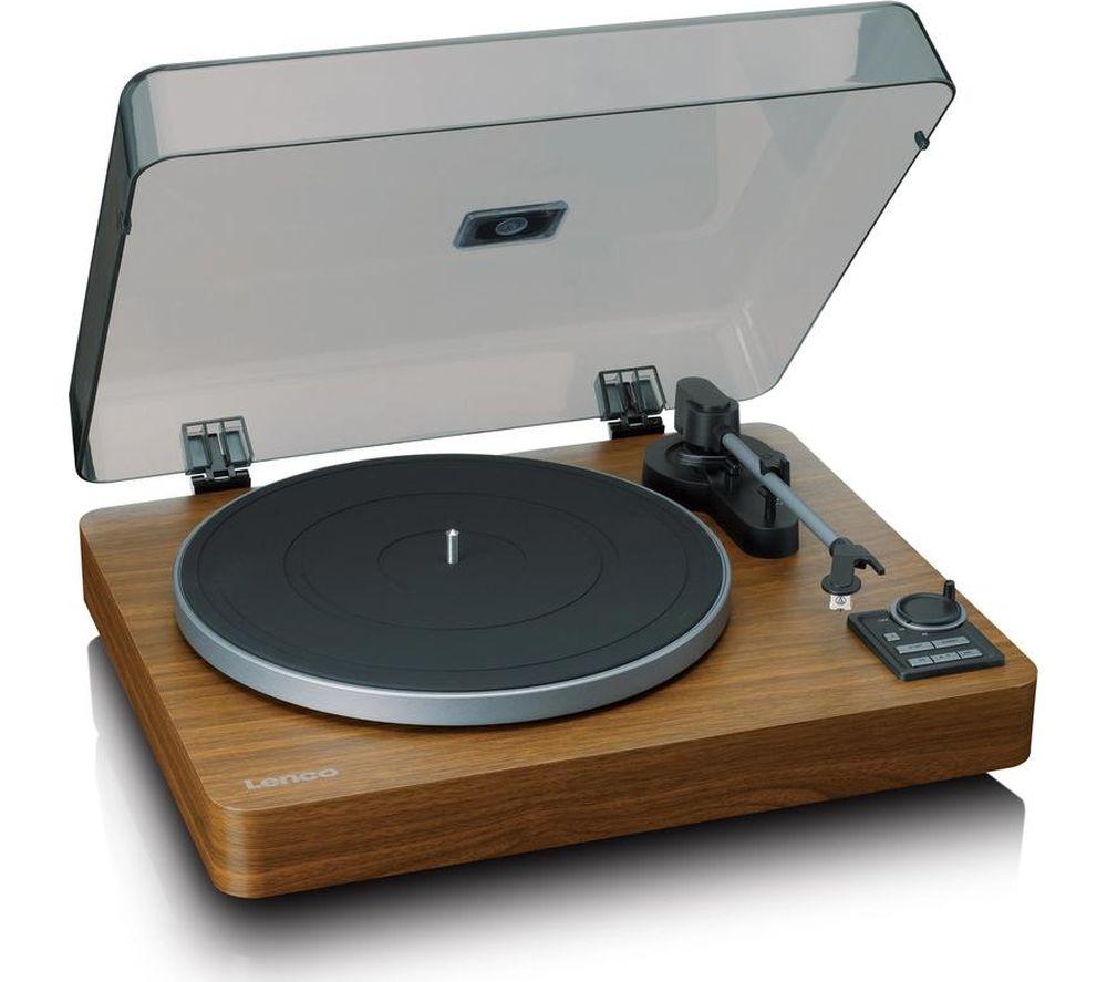 LENCO LBTA-165 Fully Automatic Belt Drive Bluetooth Turntable - Wood image number 2 of 3