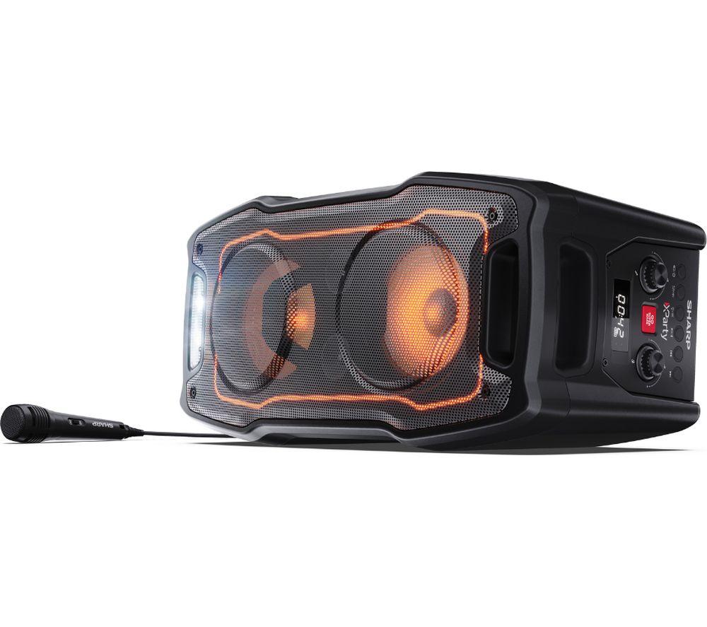 SHARP XParty Sing PS-931 Portable Bluetooth Megasound Party Speaker &ndash; Black image number 3 of 9