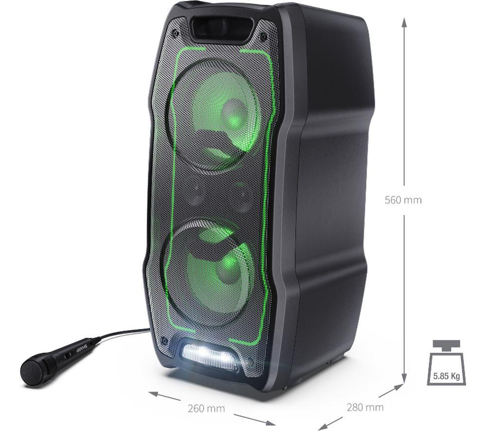 SHARP XParty Sing PS-931 Portable Bluetooth Megasound Party Speaker &ndash; Black image number 5 of 9