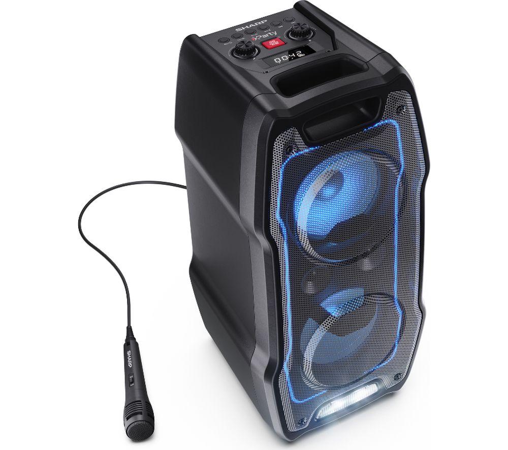 SHARP XParty Sing PS-931 Portable Bluetooth Megasound Party Speaker &ndash; Black image number 7 of 9