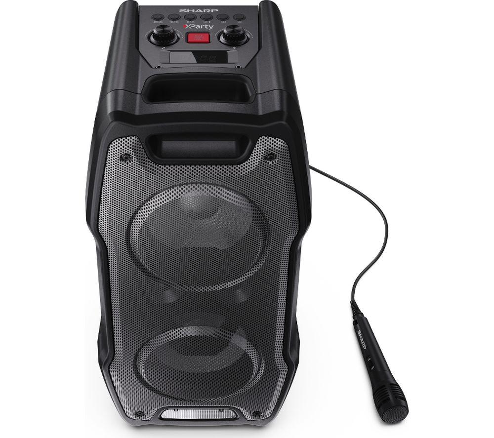 SHARP XParty Sing PS-931 Portable Bluetooth Megasound Party Speaker &ndash; Black image number 9 of 9
