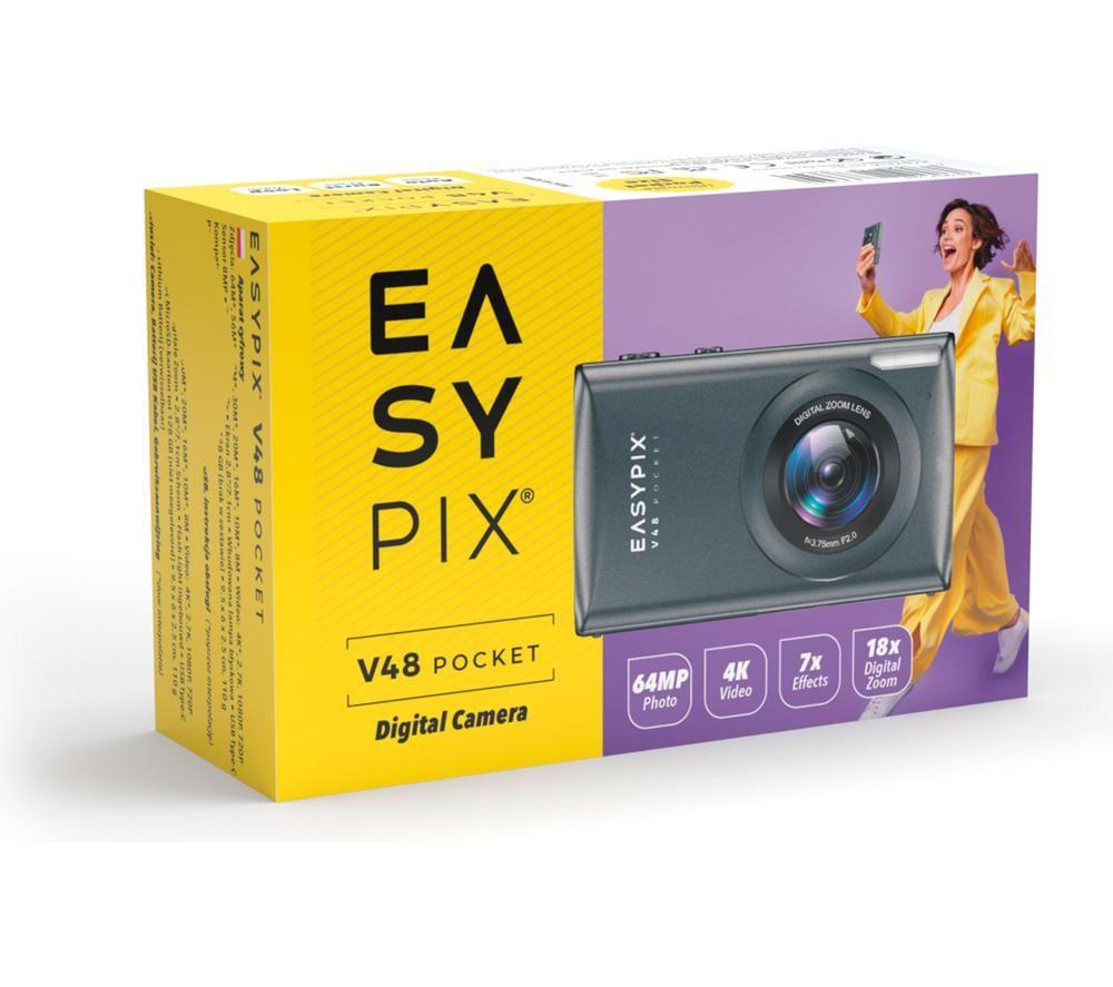 EASYPIX V48 Pocket Digital Camera - Anthracite image number 5 of 5