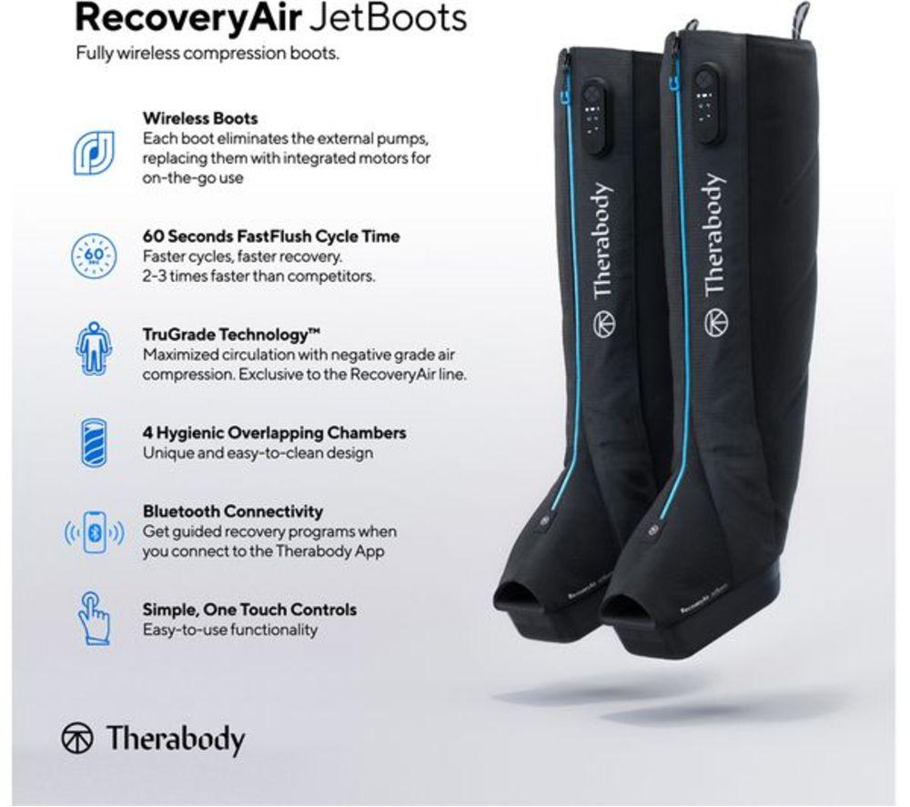 THERABODY RecoveryAir JetBoots - Large, Black image number 6 of 11