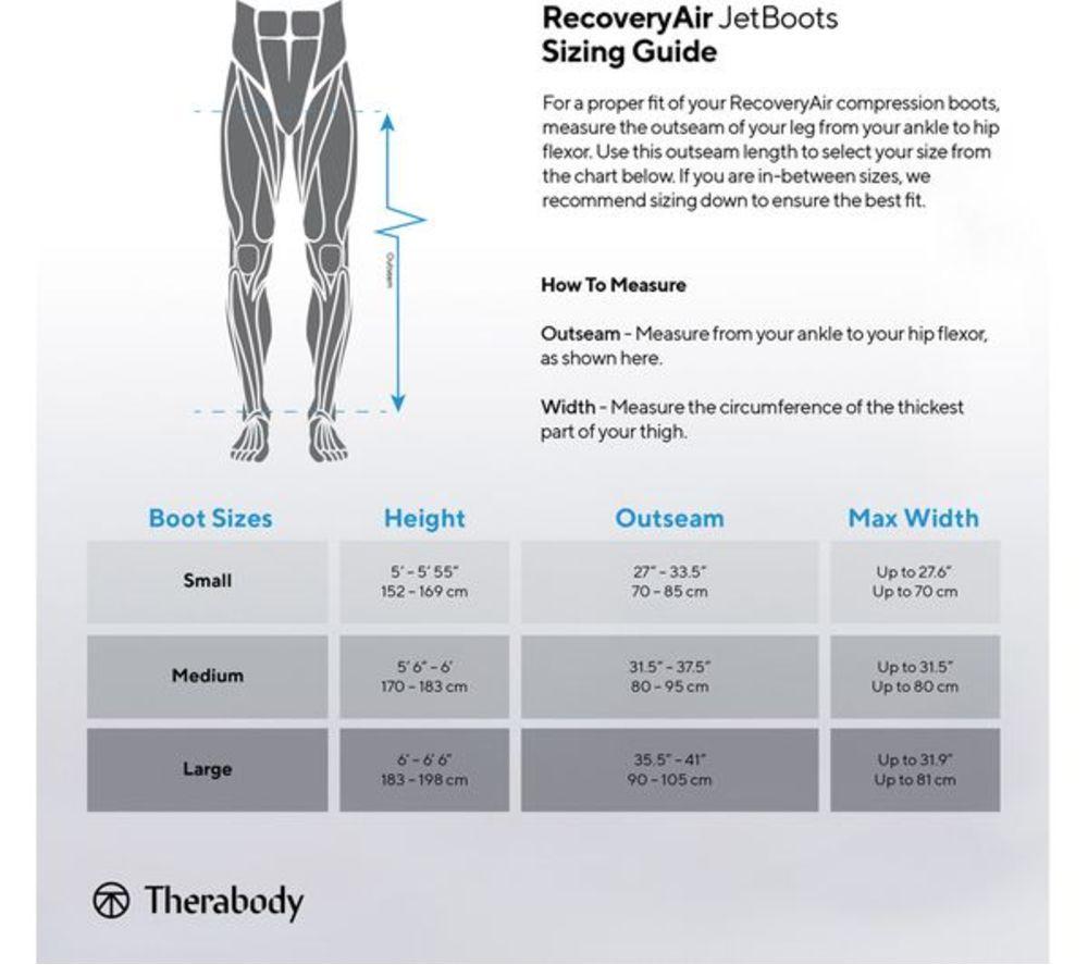 THERABODY RecoveryAir JetBoots - Medium, Black image number 8 of 12