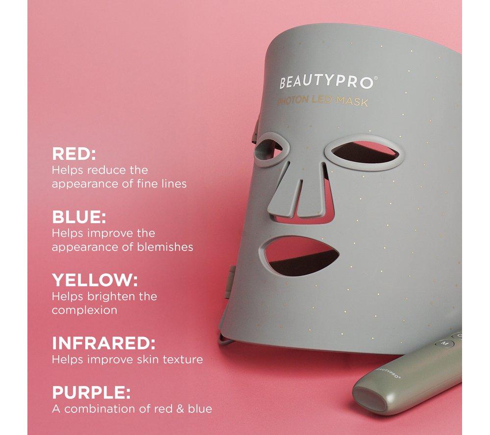 BEAUTYPRO Photon LED Therapy Mask - Grey image number 7 of 16