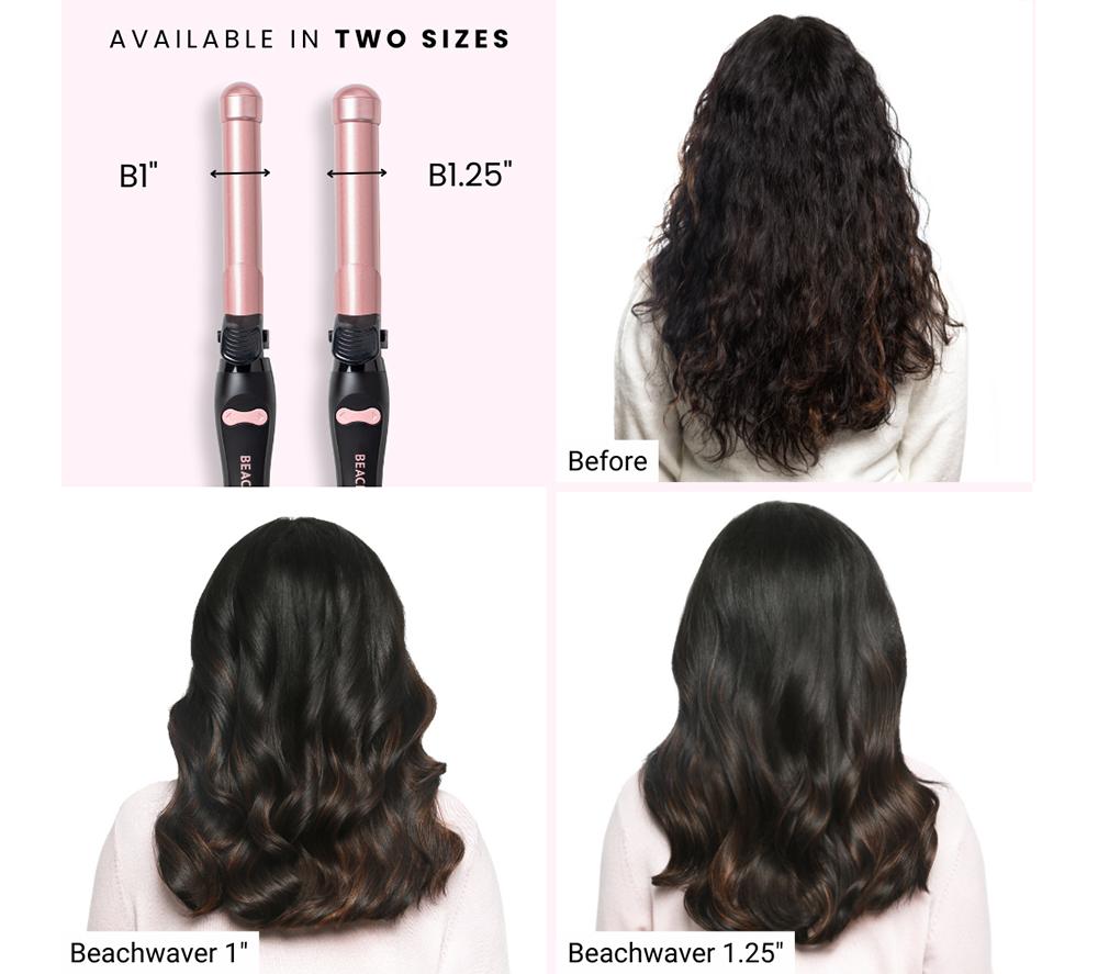 BEACHWAVER B1 BWUK16MR Hair Curler - Midnight Rose image number 6 of 29