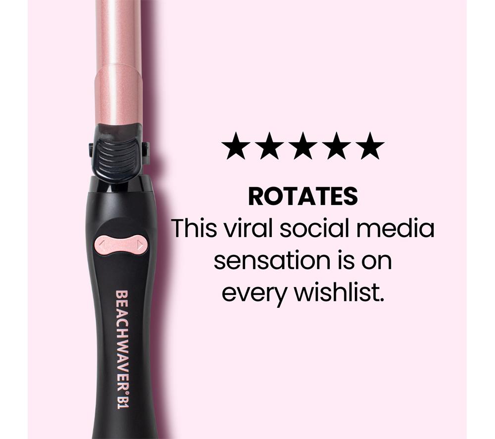 BEACHWAVER B1 BWUK16MR Hair Curler - Midnight Rose image number 21 of 29