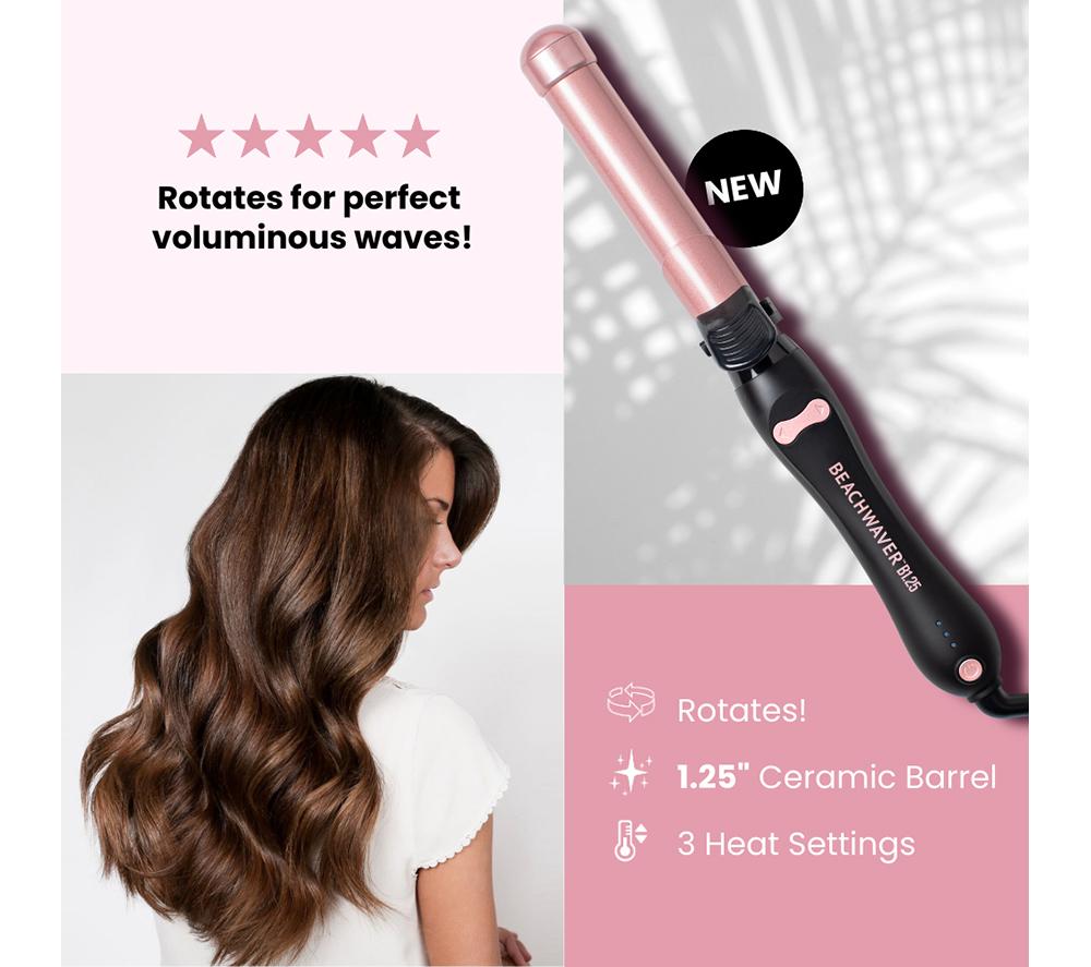 BEACHWAVER B1 BWUK16MR Hair Curler - Midnight Rose image number 25 of 29