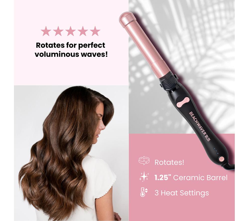 BEACHWAVER B1 BWUK16MR Hair Curler - Midnight Rose image number 26 of 29