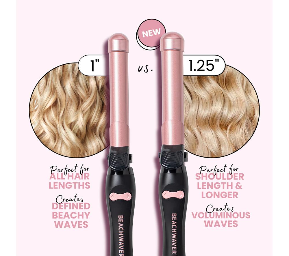 BEACHWAVER B1 BWUK16MR Hair Curler - Midnight Rose image number 27 of 29