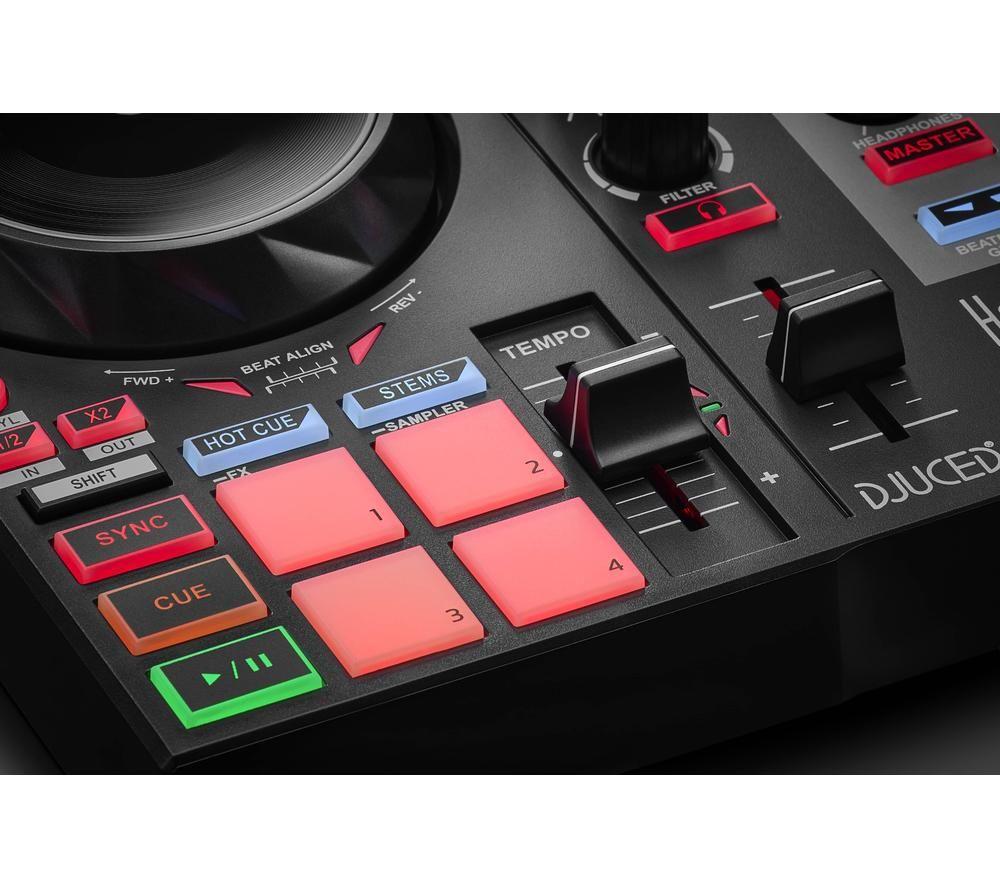 HERCULES DJControl Inpulse 200 MK2 Audio Controller Learning Kit - Black image number 4 of 8