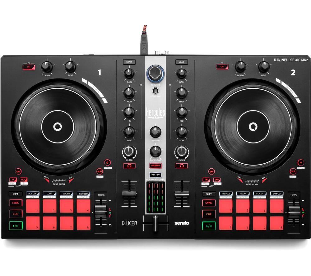 HERCULES DJ Control Inpulse 300 MK2 Audio Controller - Black image number 2 of 5
