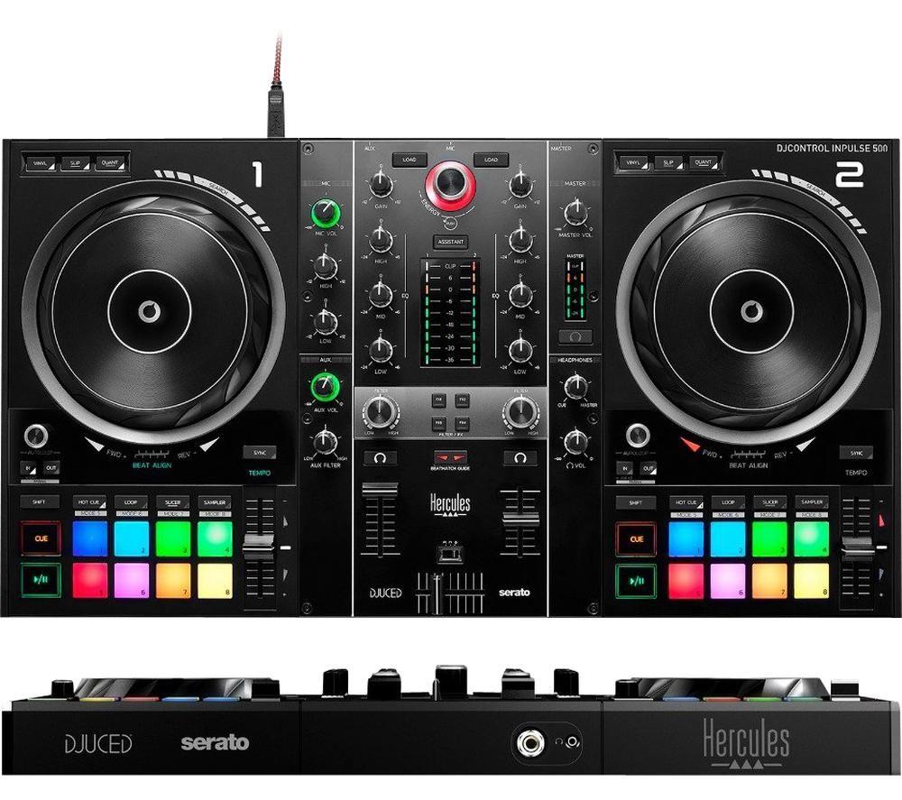 HERCULES DJ Control Inpulse 500 Audio Controller - Black image number 2 of 8
