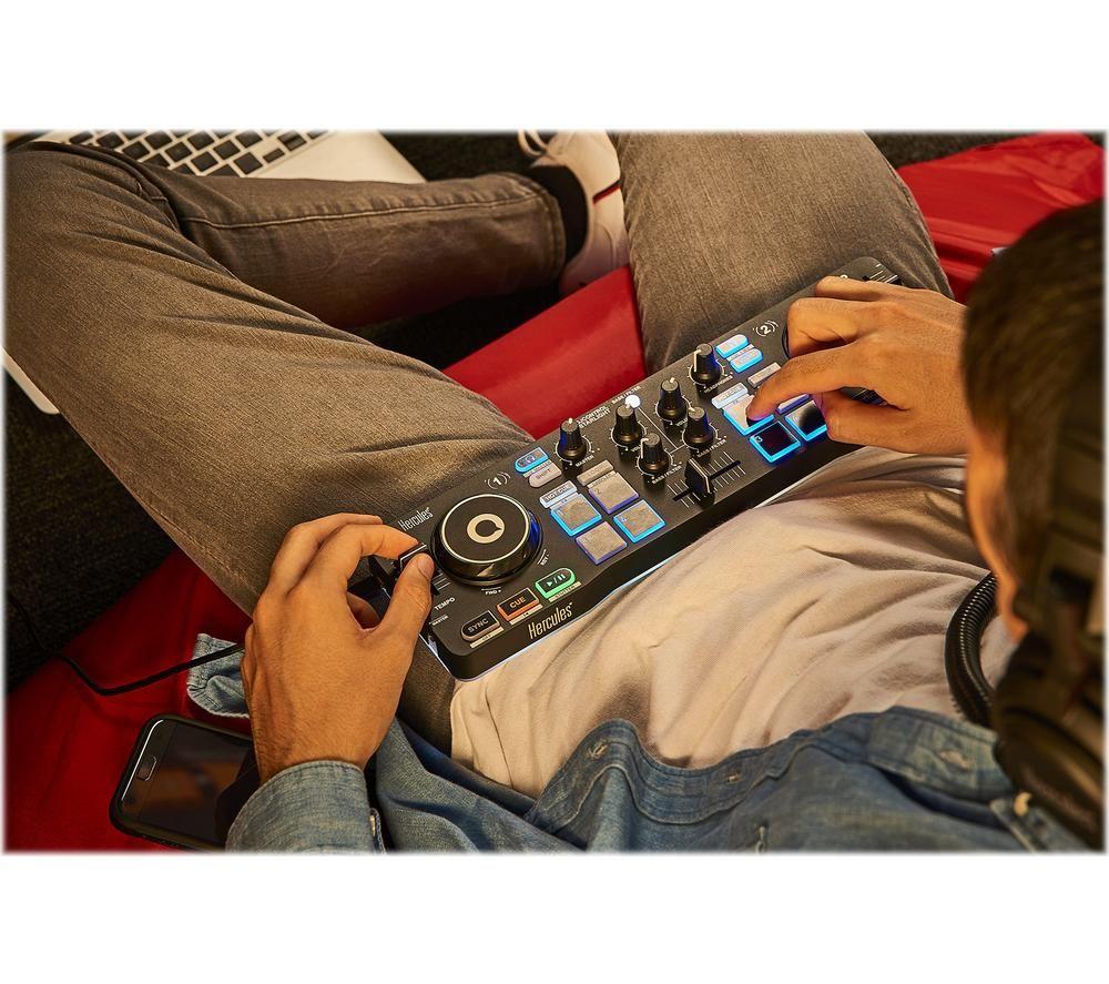 HERCULES DJControl Starlight Audio Controller - Black image number 6 of 6