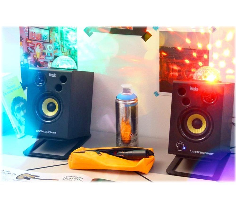 HERCULES DJSpeaker 32 Party Speakers - Black image number 4 of 7