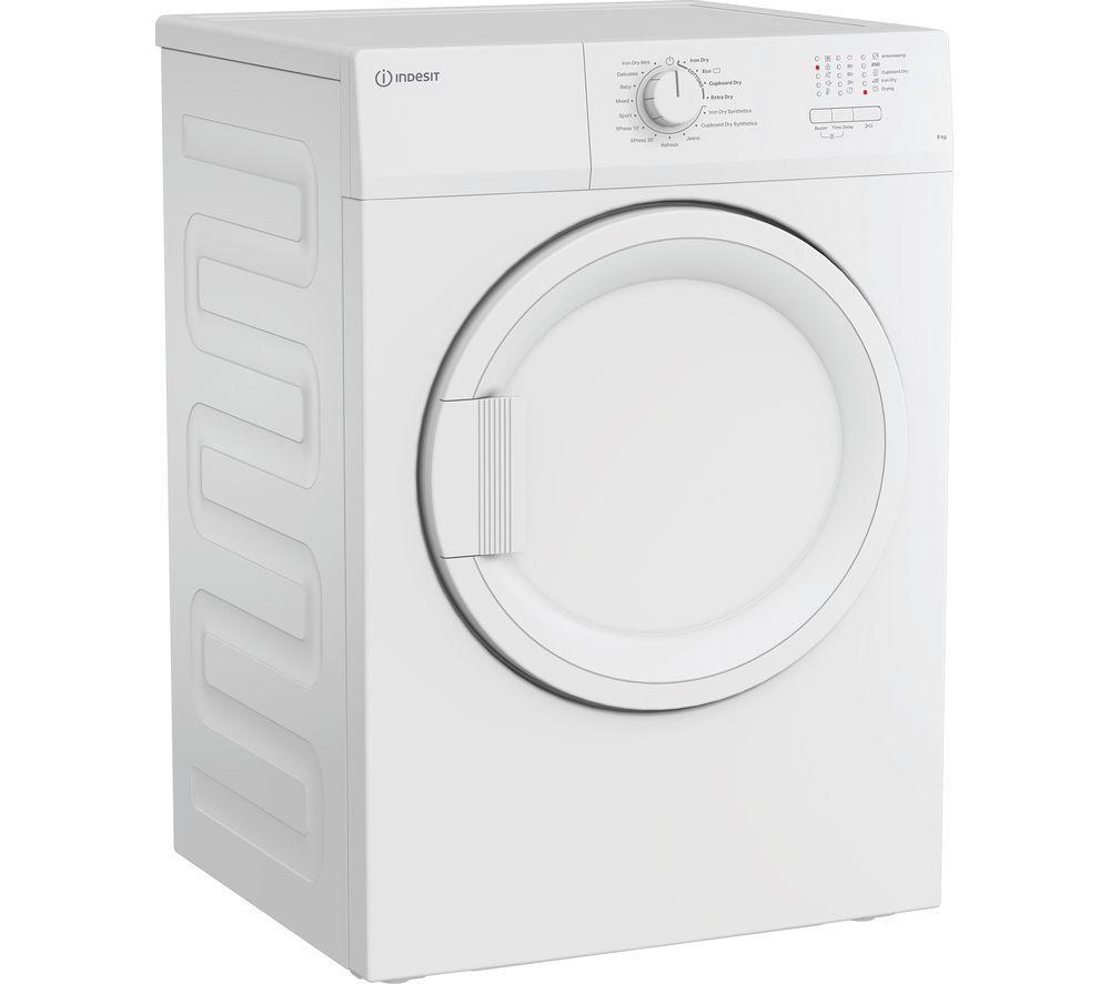 INDESIT C YD A81 WWGL UK 8 kg Vented Tumble Dryer - White image number 6 of 6
