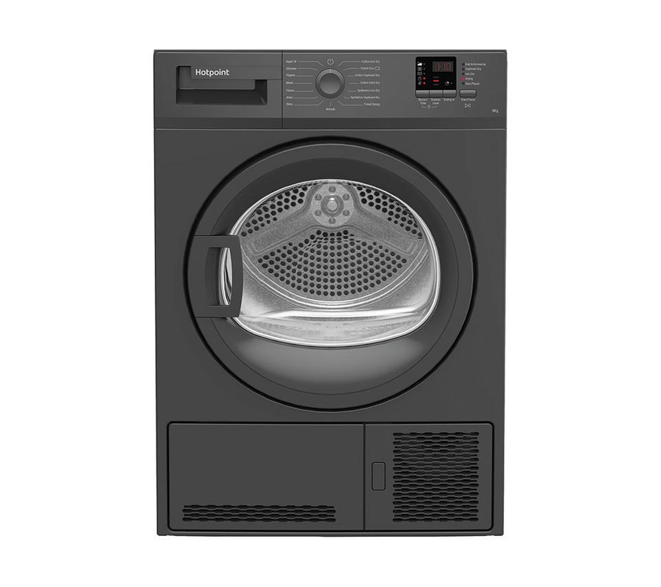HOTPOINT C HD C82 GGGD UK 8 kg Condenser Tumble Dryer - Graphite