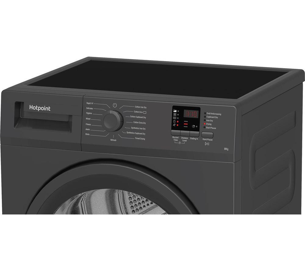 HOTPOINT C HD C82 GGGD UK 8 kg Condenser Tumble Dryer - Graphite image number 5 of 7