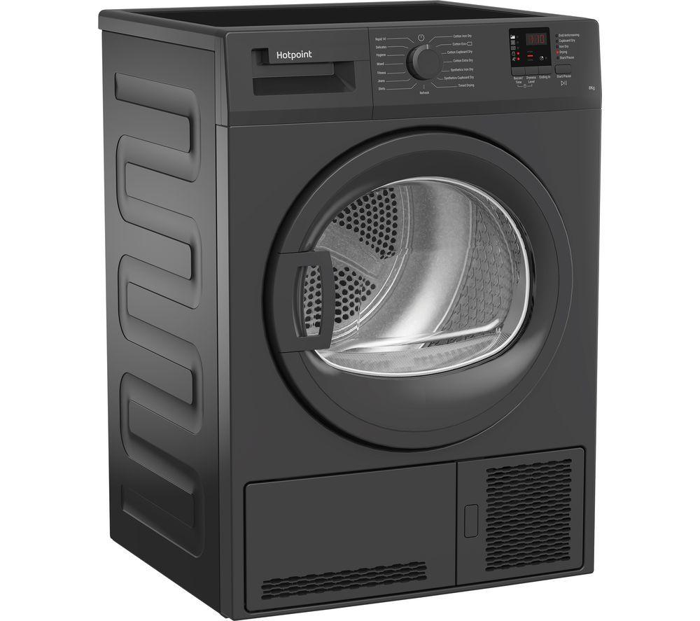 HOTPOINT C HD C82 GGGD UK 8 kg Condenser Tumble Dryer - Graphite image number 7 of 7