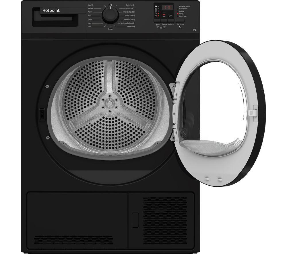 HOTPOINT C HD C92 BBGD UK UK 9 kg Condenser Tumble Dryer - Black image number 2 of 7