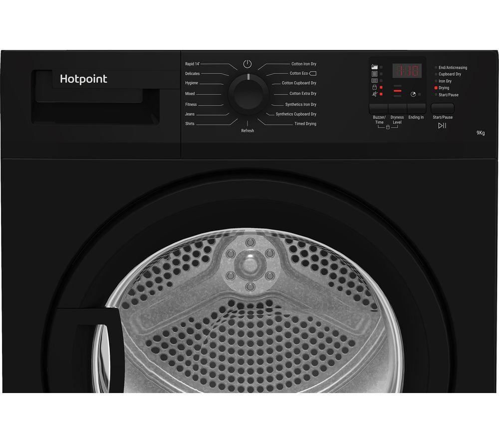 HOTPOINT C HD C92 BBGD UK UK 9 kg Condenser Tumble Dryer - Black image number 3 of 7