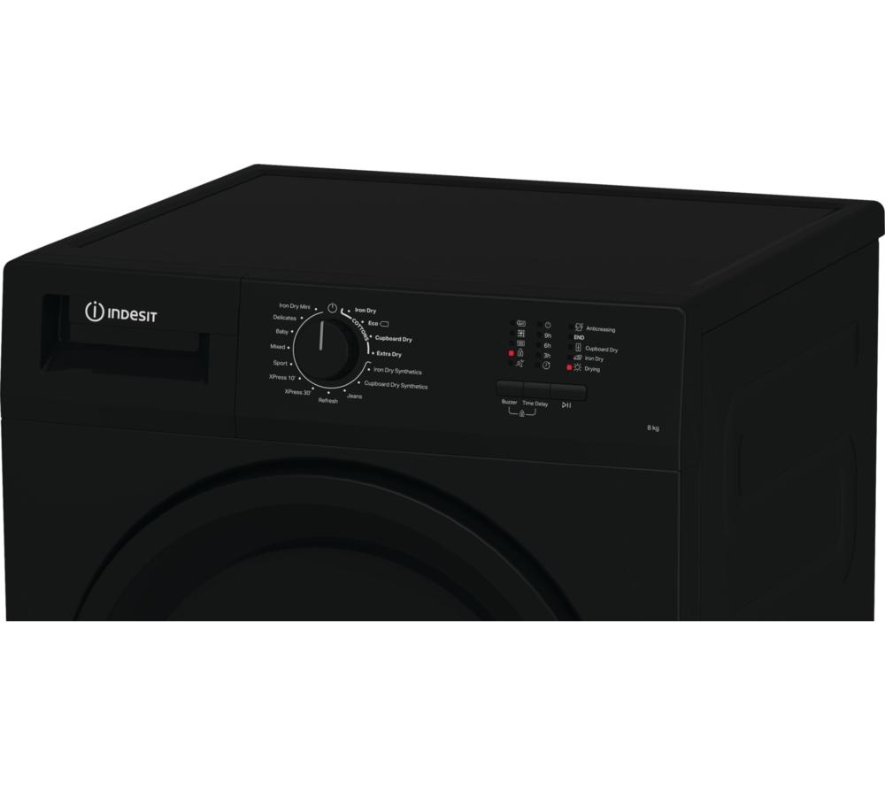 INDESIT C YD C82 BBGL UK 8 kg Condenser Tumble Dryer - Black image number 5 of 8