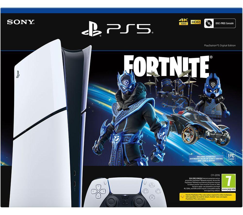 SONY PlayStation 5 Digital Edition - Fortnite Cobalt Star Bundle (Model Group   Slim)