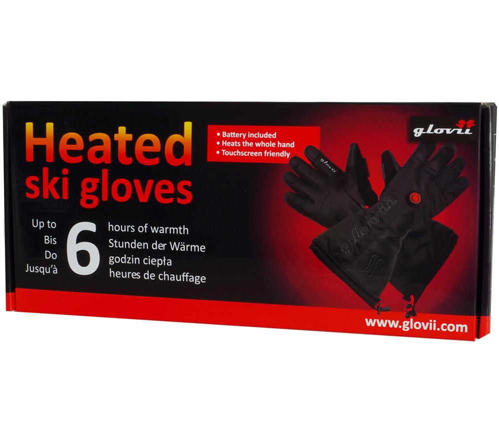 GLOVII Heated Ski Gloves - Black, XL image number 10 of 13