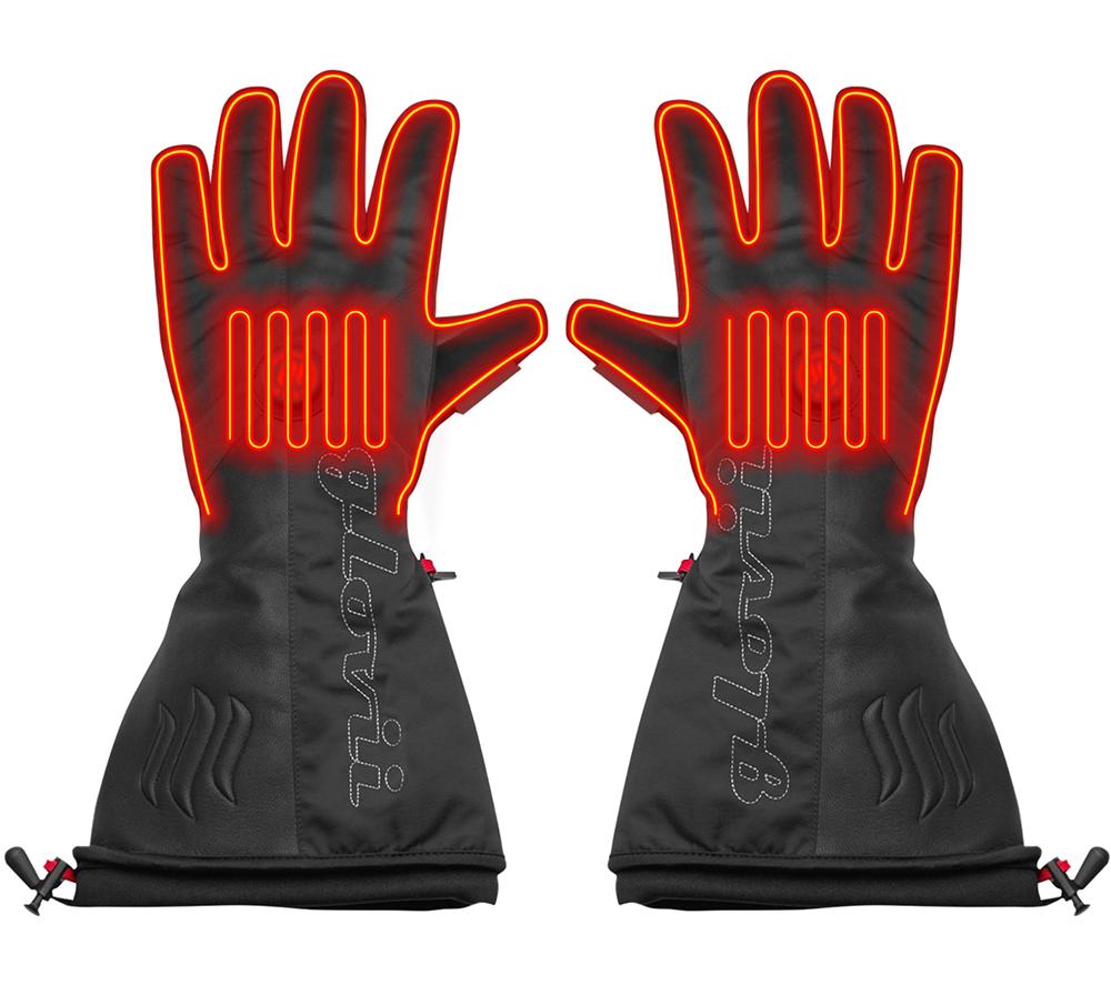 GLOVII Heated Ski Gloves - Black, XL image number 11 of 13