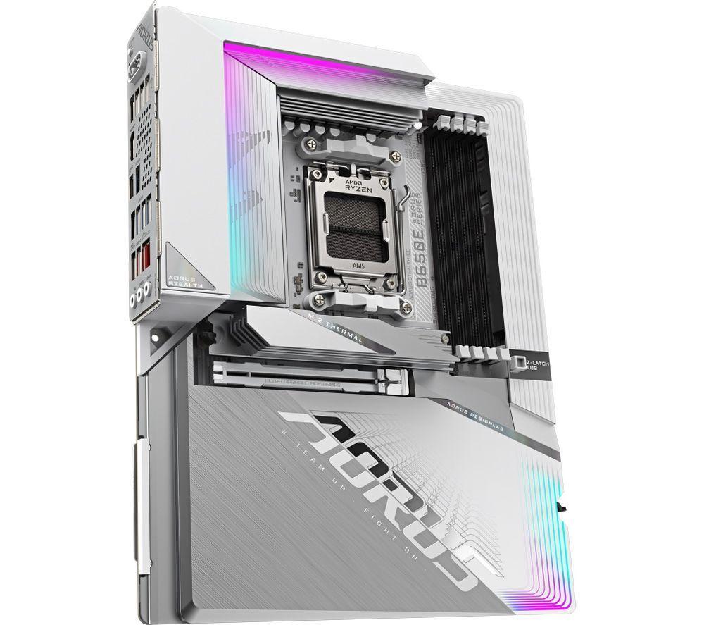 GIGABYTE Aorus STEALTH ICE B650 AM5 Motherboard image number 2 of 4