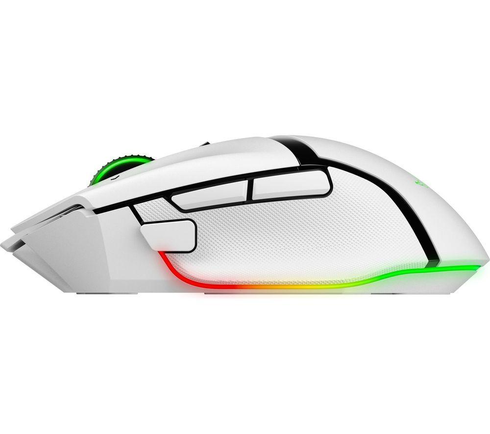 RAZER Basilisk V3 Pro 35K RGB Wireless Optical Gaming Mouse - White image number 2 of 3