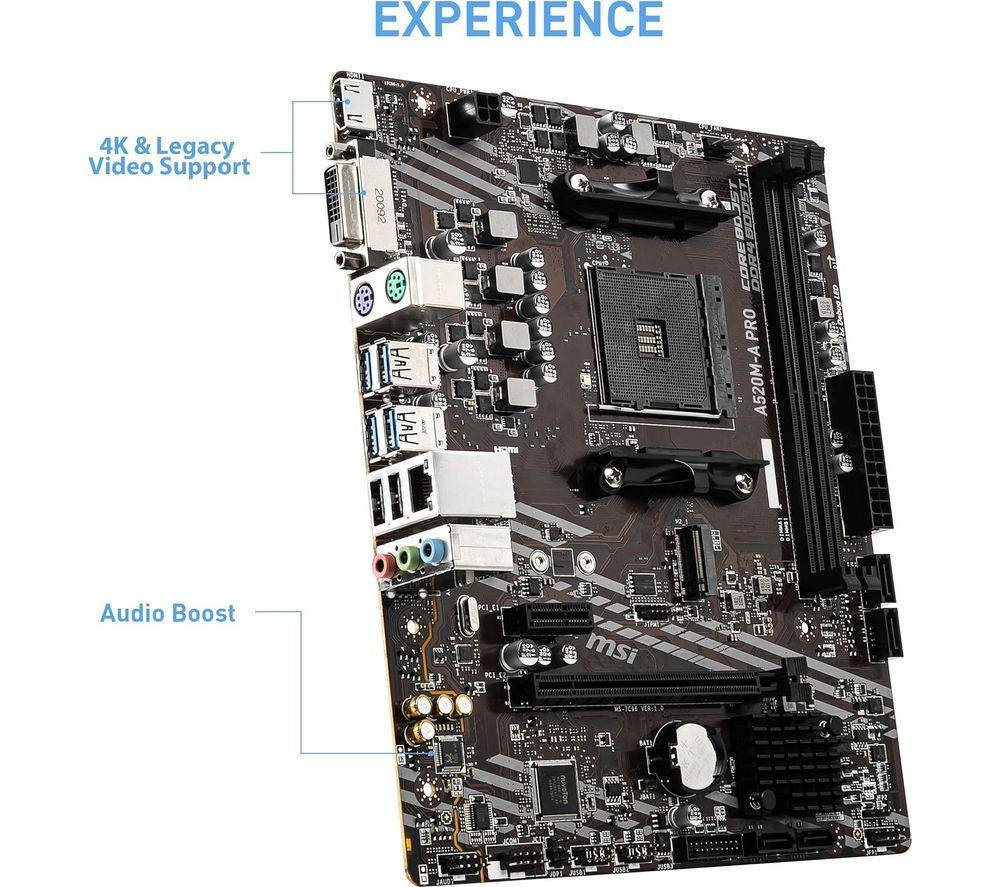 MSI A520M-A Pro AM4 Motherboard image number 4 of 6