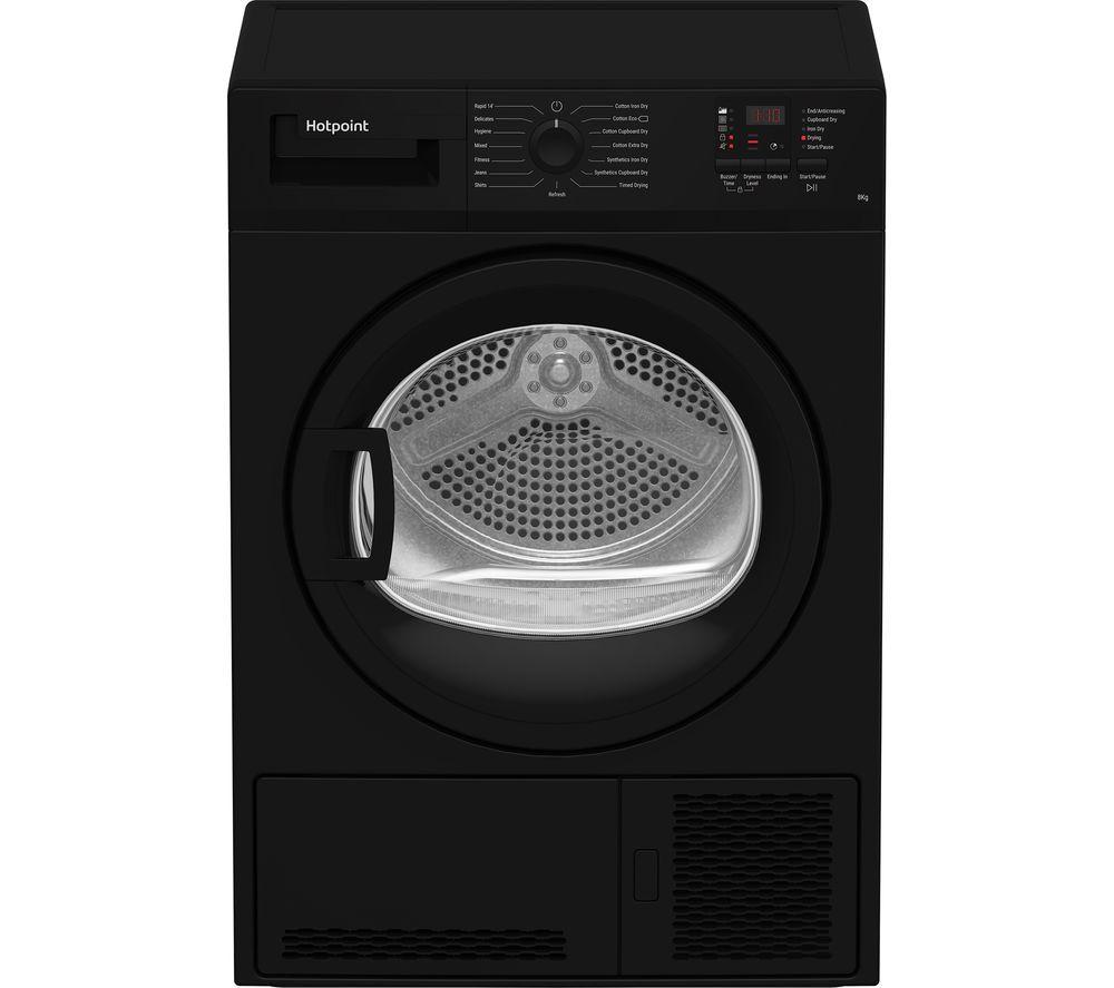HOTPOINT C HD C82 BBGD UK 8 kg Condenser Tumble Dryer - Black image number 2 of 6