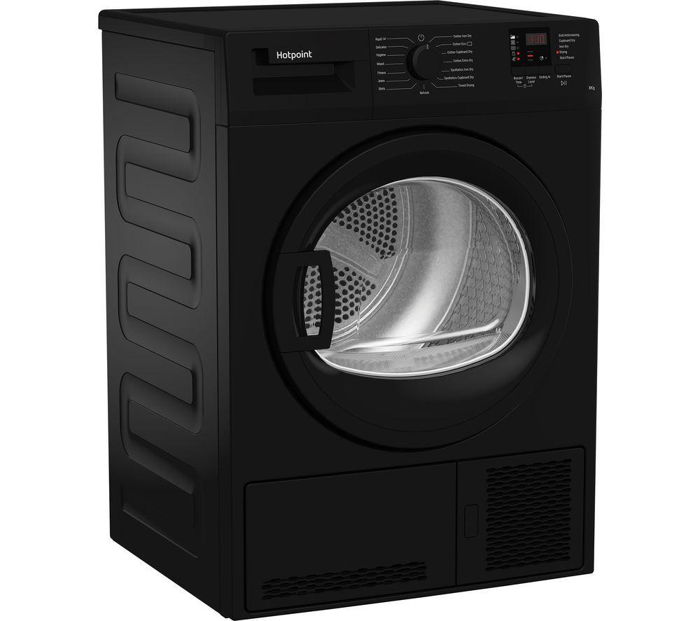 HOTPOINT C HD C82 BBGD UK 8 kg Condenser Tumble Dryer - Black image number 6 of 6