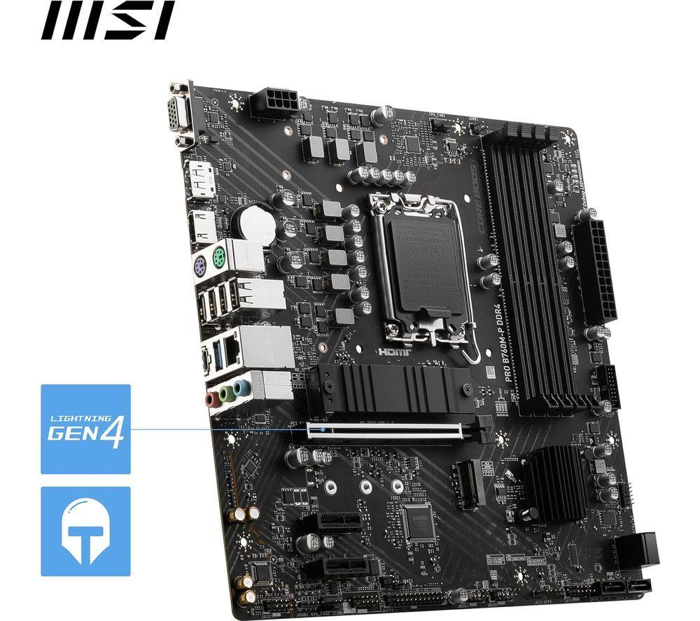 MSI PRO B760M-P LGA1700 Motherboard image number 6 of 7