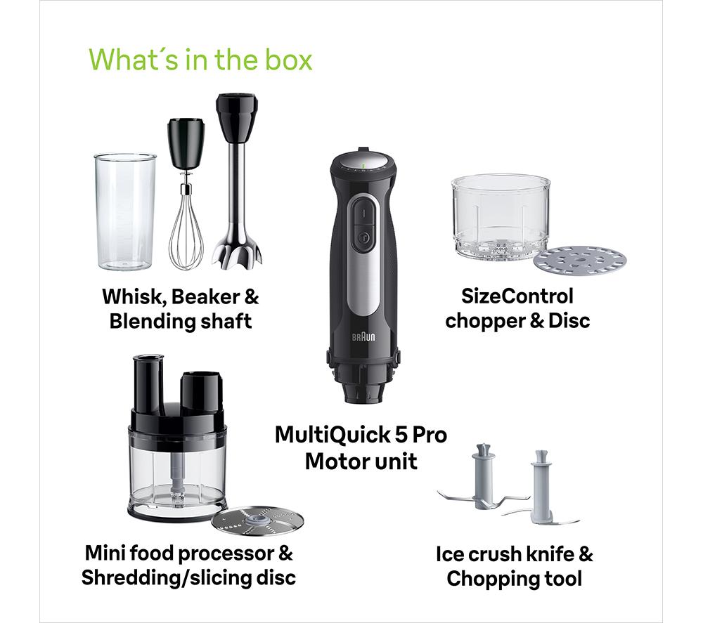 BRAUN MultiQuick 5 Pro MQ55755M Hand Blender - Black image number 7 of 7