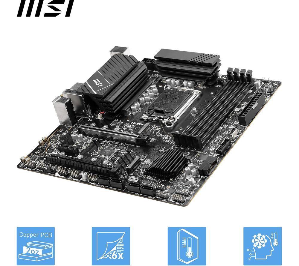 MSI PRO B760M-A WIFI DDR5 LGA1700 Motherboard image number 4 of 8