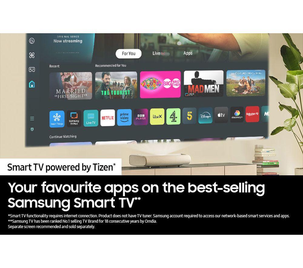 SAMSUNG The Premiere SP-LPU7DSAXXXU Smart 4K Laser Projector - White image number 7 of 11