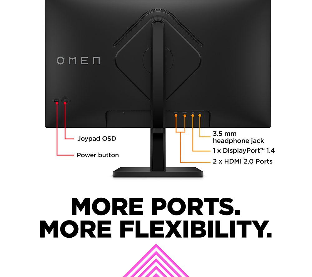 HP OMEN 27 Full HD 27" LED Gaming Monitor - Black image number 5 of 15