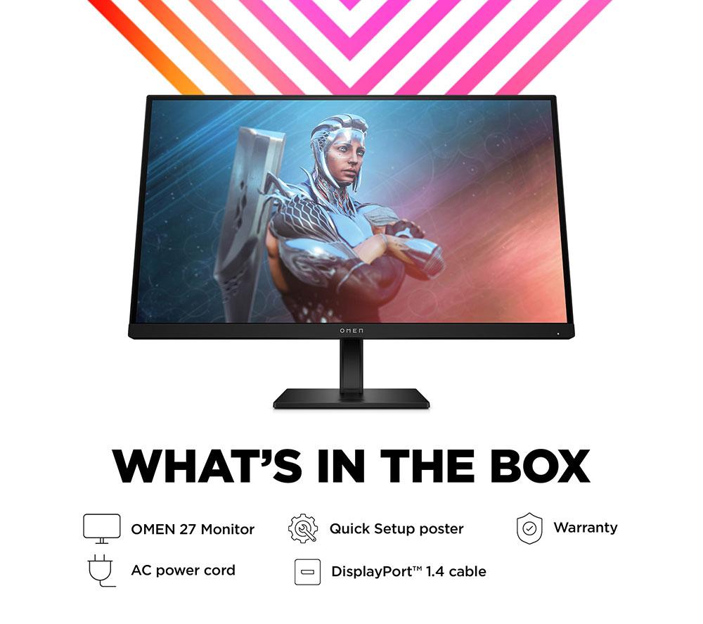 HP OMEN 27 Full HD 27" LED Gaming Monitor - Black image number 9 of 15