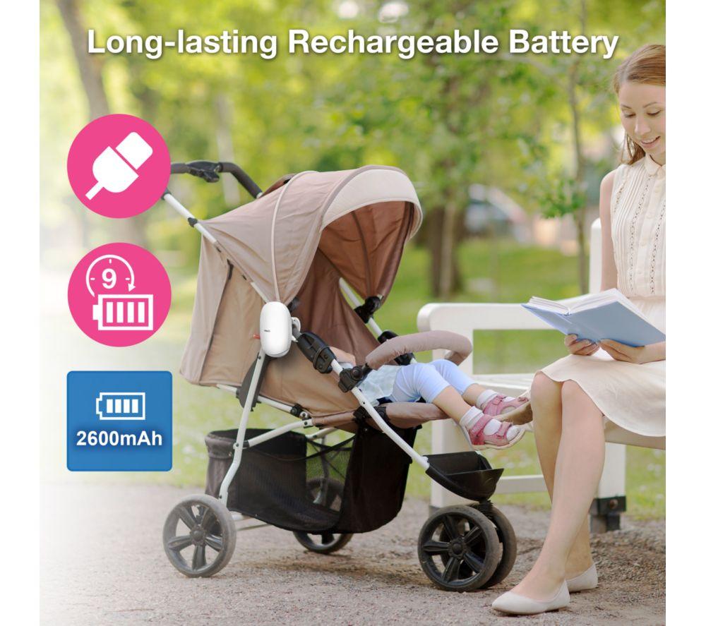 VTECH V-Hush Rocker BC8611 Sound & Motion Stroller Soother - White image number 4 of 11