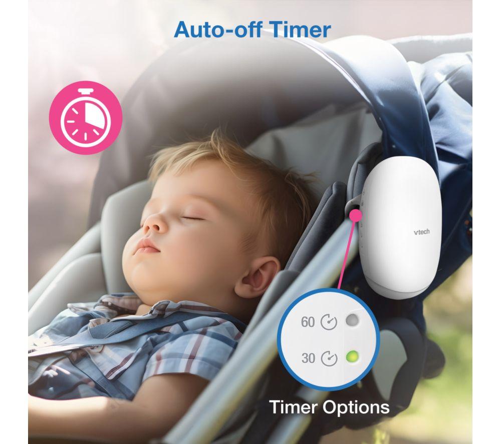 VTECH V-Hush Rocker BC8611 Sound & Motion Stroller Soother - White image number 6 of 11