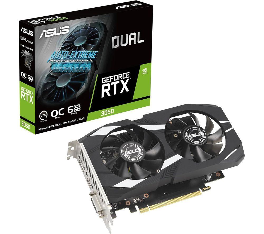 ASUS GeForce RTX 3050 6 GB GDDR6 Dual OC Graphics Card