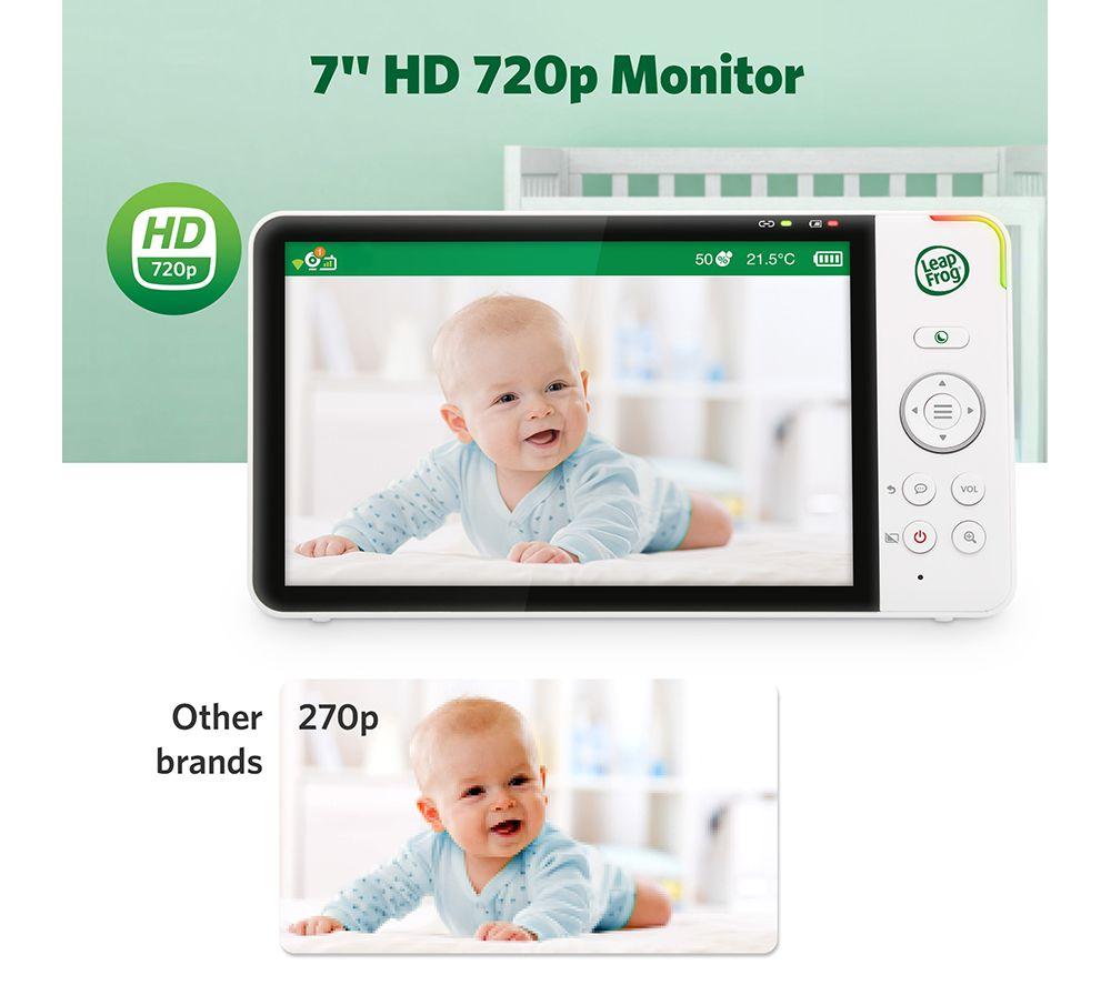 LEAPFROG LF4917HD 7" Smart Video Baby Monitor - White image number 6 of 15