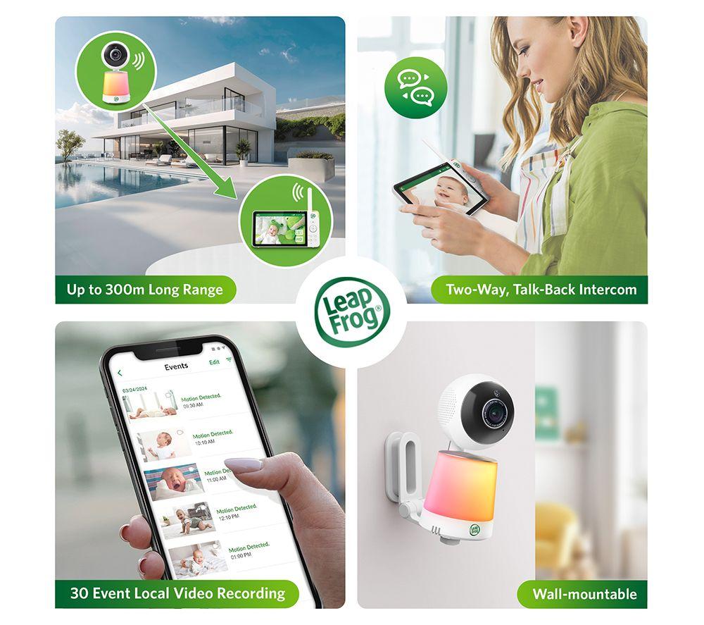 LEAPFROG LF4917HD 7" Smart Video Baby Monitor - White image number 12 of 15